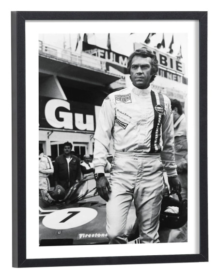 Tableau Steve McQueen Le Mans - Affiche poster automobile