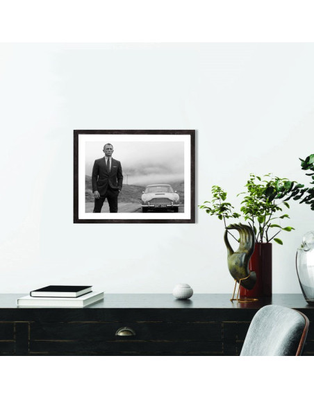  Affiche James Bond Daniel Craig noir et blanc