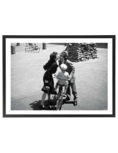 Tableau La vie est belle - Affiche film noir et blanc