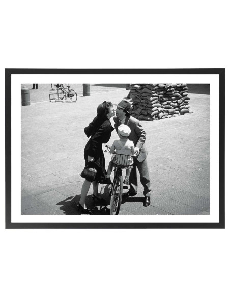Tableau La vie est belle - Affiche film noir et blanc