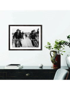 Tableau Les Valseuses - Affiche de film noir et blanc 2