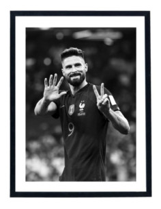 Tableau Olivier Giroud - Affiche France football 2022