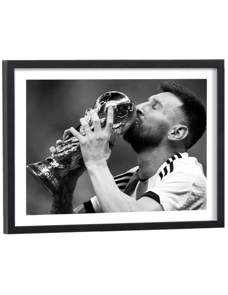 Affiche Lionel Messi Coupe du monde 2022 - Tableau football Affiche Lionel Messi Coupe du monde 2022 - Tableau football