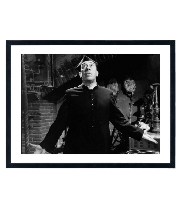 Tableau Don Camillo - Fernandel - Affiche film vintage