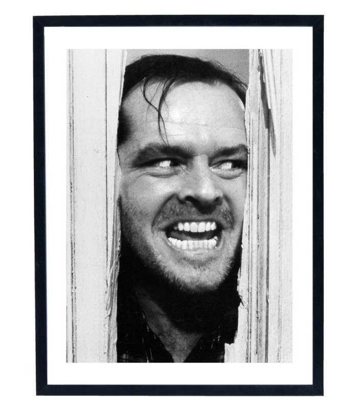Tableau film Shining - Affiche Jack Nicholson cinema vintage
