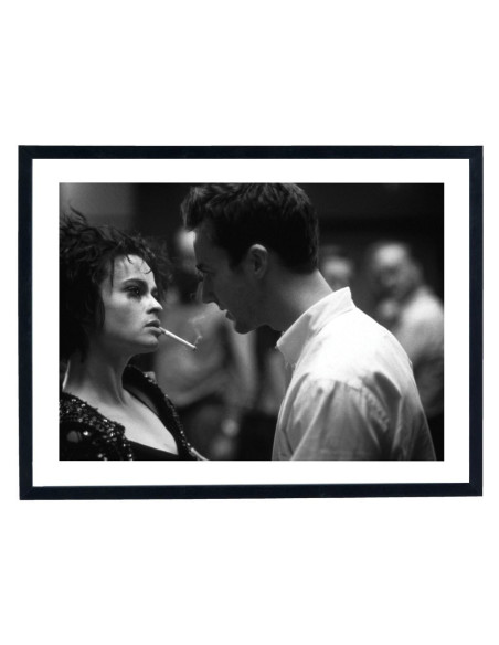 Tableau film Fight Club - Affiche cinéma noir et blanc