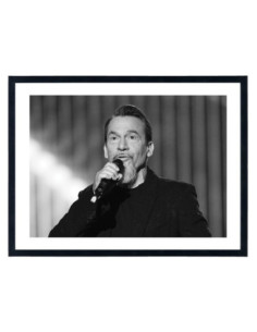 Tableau Florent Pagny - Affiche chanteur français vintage
