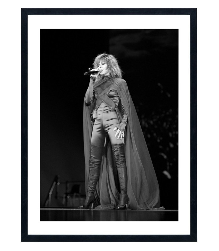 Tableau Mylène Farmer - Affiche noir et blanc concert