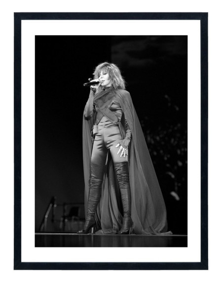 Tableau Mylène Farmer - Affiche noir et blanc concert