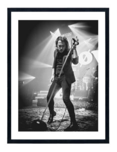 Tableau Julien Doré - Affiche concert noir et blanc