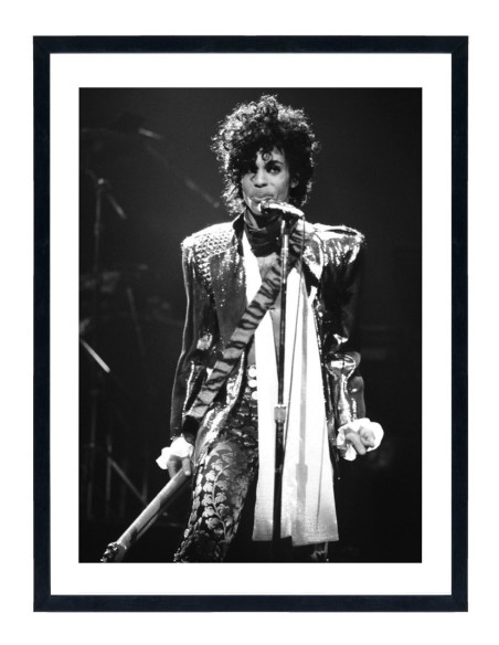 Tableau Prince - Affiche noir et blanc musicien