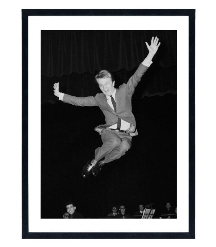 Tableau Claude François - Affiche noir et blanc vintage