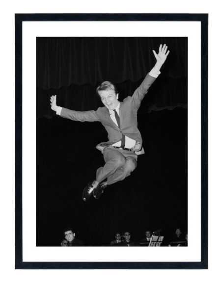 Tableau Claude François - Affiche noir et blanc vintage