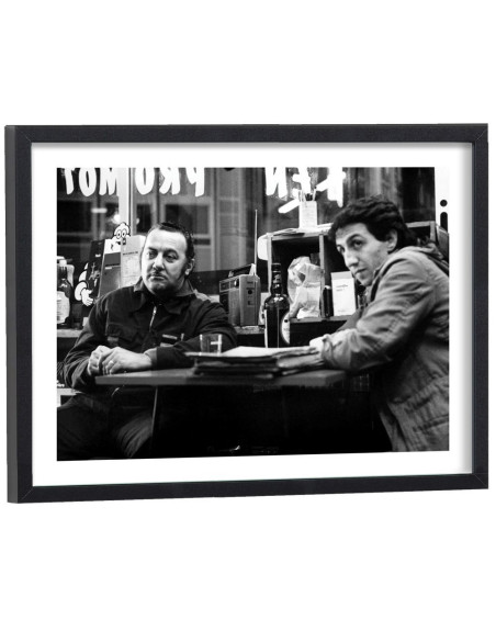 Tableau Tchao Pantin - Coluche Affiche cinéma vintage