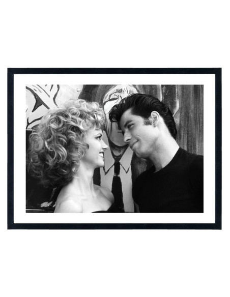 Tableau film Grease - Affiche John Travolta vintage