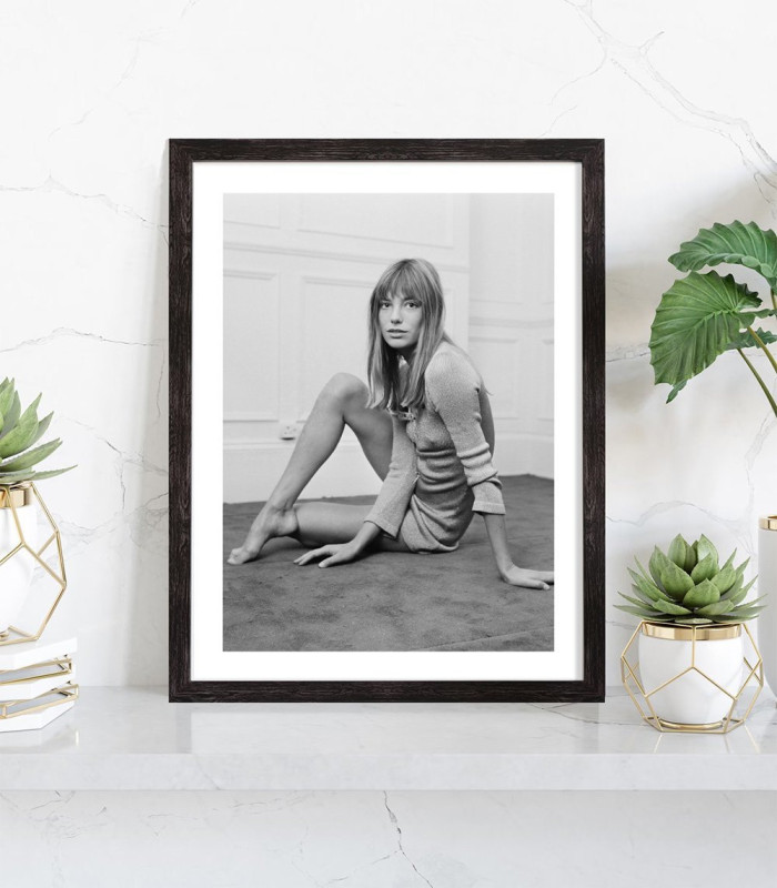  Affiche Jane Birkin noir et blanc