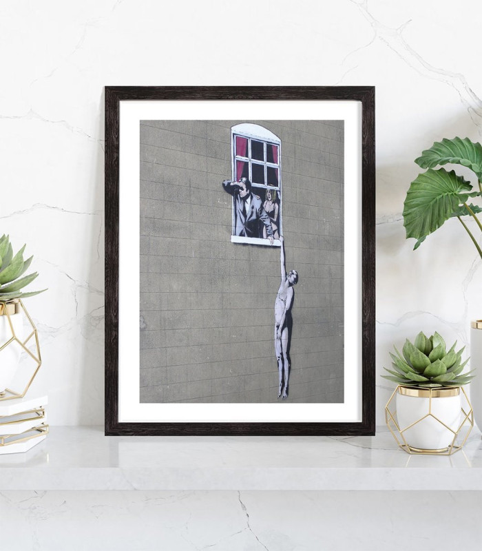  Affiche Banksy - L'amant bien perché