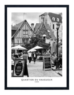Affiche Caen - Quartier du Vaugueux - Tableau ville