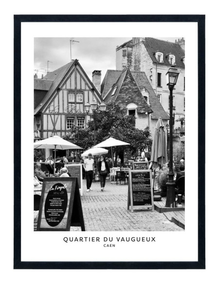 Affiche Caen - Quartier du Vaugueux - Tableau ville