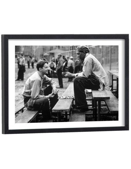 Tableau noir et blanc film Les évadés