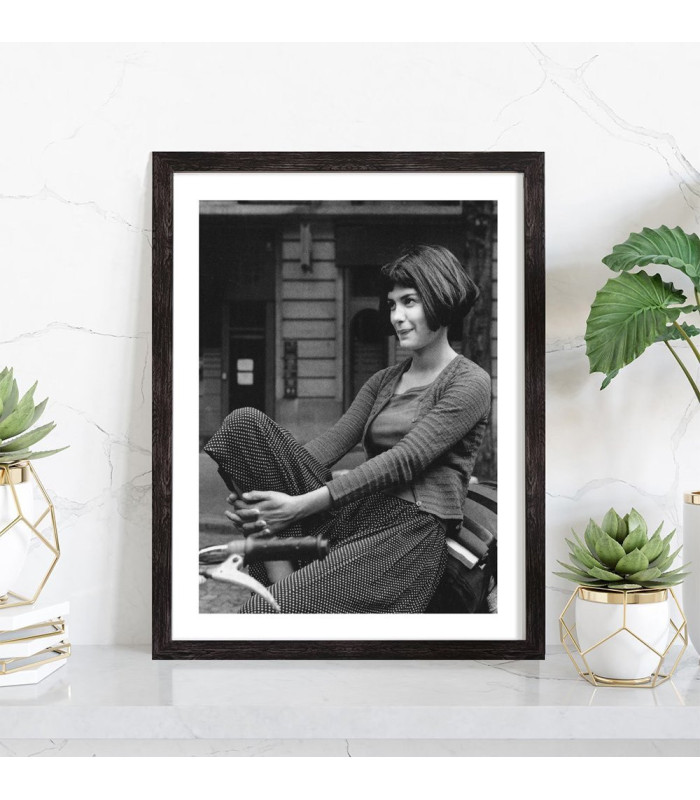  Affiche film le fabuleux destin d'Amelie Poulain noir et blanc