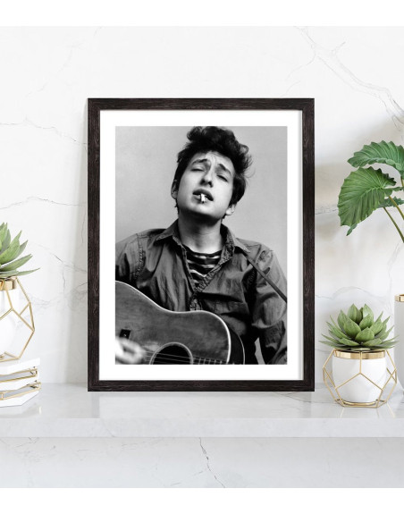  Affiche Bob Dylan noir et blanc