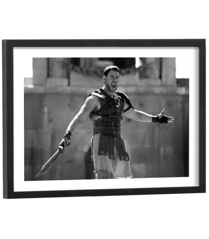 Tableau Gladiator noir et blanc