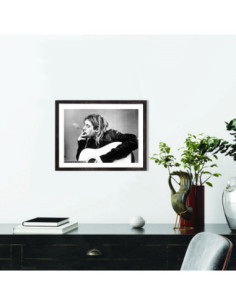 Affiche Nirvana noir et blanc - Tableau Kurt Cobain 2