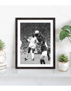 Tableau Basile Boli OM Milan 1993 2