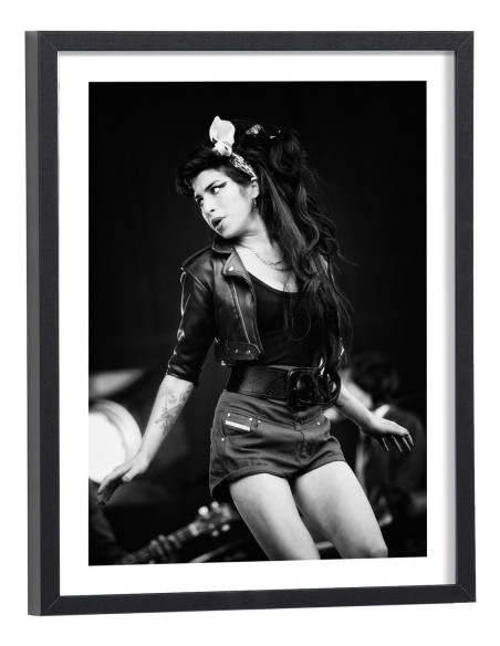 Tableau Amy Winehouse noir et blanc