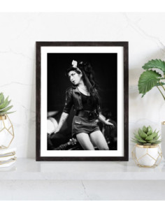 Tableau Amy Winehouse noir et blanc 2