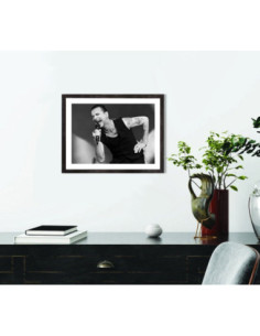 Tableau de Dave Gahan Depeche Mode en noir et blanc 2