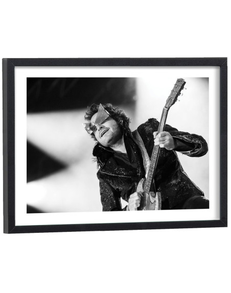 Tableau Matthieu Chedid noir et blanc