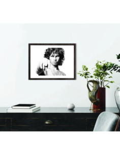 Tableau Jim Morrison noir et blanc 2