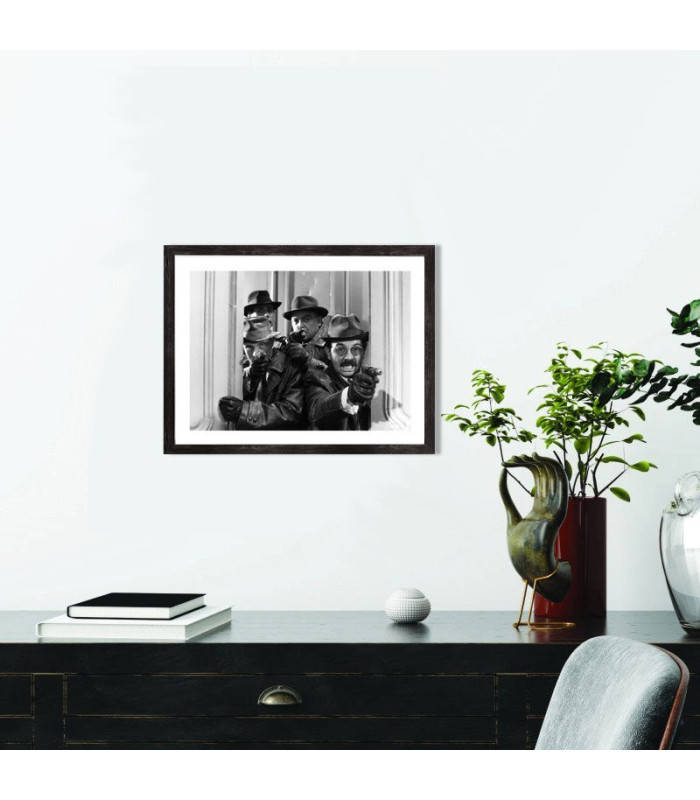  Affiche cinéma noir et blanc Papy fait de la résistance