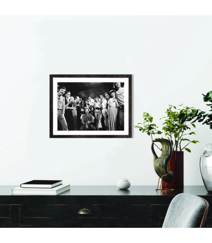  Tableau cinéma - Les bronzés noir et blanc