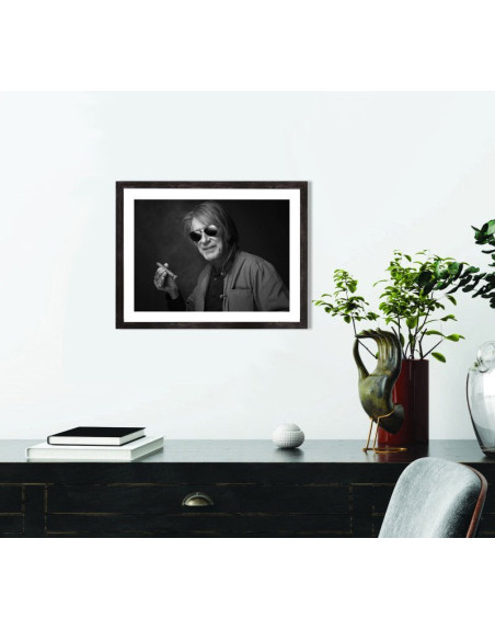  Tableau musique Jacques Dutronc noir et blanc