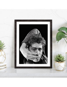 Tableau Alain Bashung noir et blanc 2