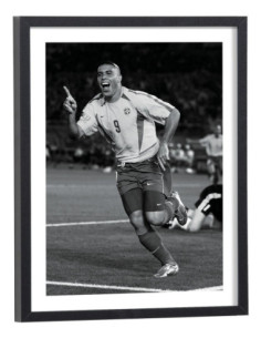 Tableau Ronaldo - Affiche football noir et blanc