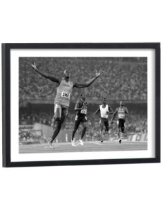 Tableau Usain Bolt noir et blanc