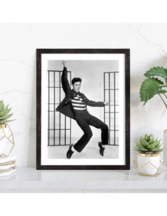 Tableau Elvis Presley noir et blanc 2