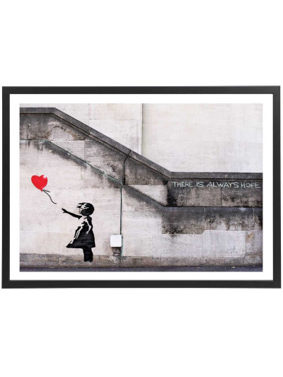 Tableau Banksy Petite fille au ballon