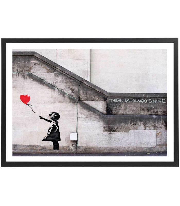 Tableau Banksy Petite fille au ballon