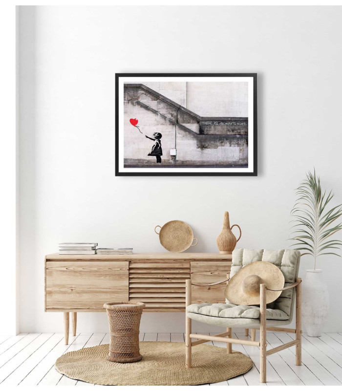  Affiche Banksy Petite fille au ballon