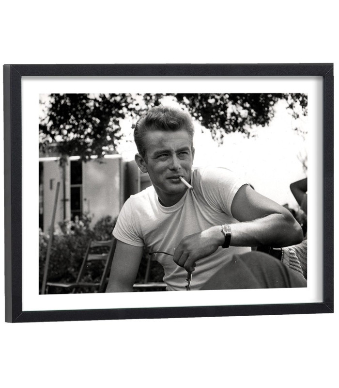 Tableau James Dean - Affiche acteur noir et blanc