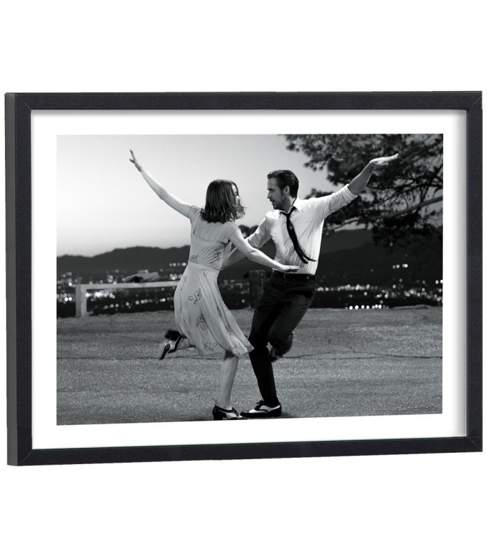 Affiche La La Land noir et blanc