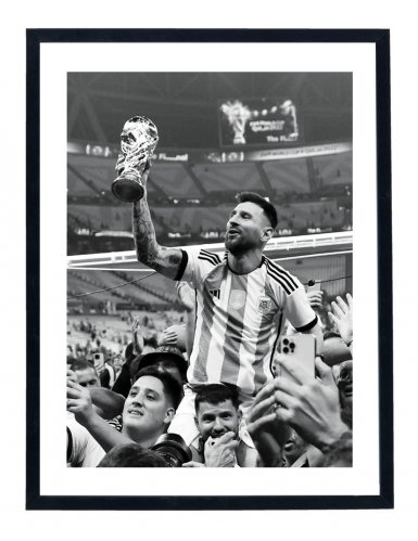 Tableau Leo Messi héros Argentine...