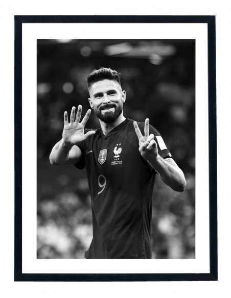 Tableau Olivier Giroud - Affiche France football 2022