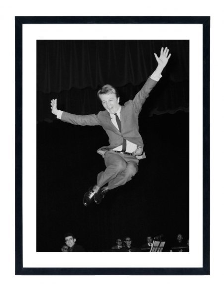 Tableau Claude François - Affiche noir et blanc vintage