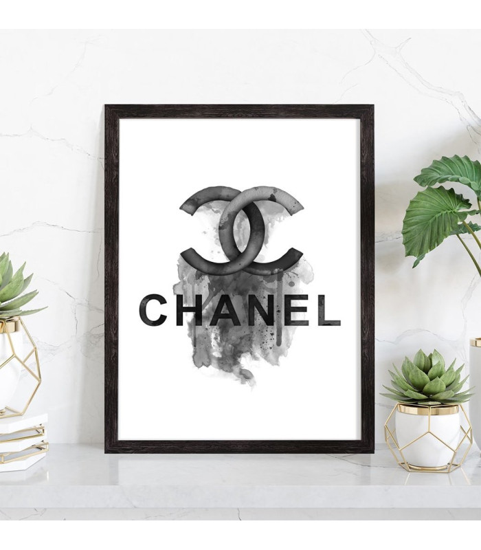  Affiche Chanel noir et blanc